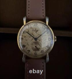 Excellent WW2 Era Lusina Geneve Suisse Made Vintage Gents Watch With Patina