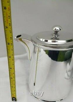 Exceptional Original ART DECO Hotelware Tea Set FAB Quality Heavy Silver Plate