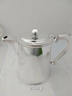 Exceptional Original ART DECO Hotelware Tea Set FAB Quality Heavy Silver Plate