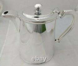 Exceptional Original ART DECO Hotelware Tea Set FAB Quality Heavy Silver Plate