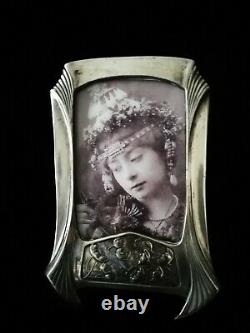 Exquisite Art Nouveau, Secessionist Rare Original Silver Pl. Picture/photoframe