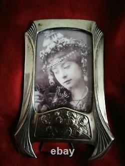 Exquisite Art Nouveau, Secessionist Rare Original Silver Pl. Picture/photoframe