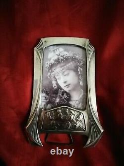 Exquisite Art Nouveau, Secessionist Rare Original Silver Pl. Picture/photoframe