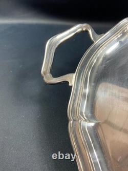 Extra Large Louis XV Silver Plated Service Tray With Handles