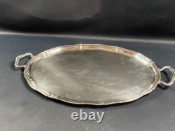 Extra Large Louis XV Silver Plated Service Tray With Handles