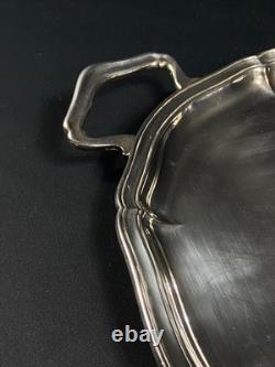 Extra Large Louis XV Silver Plated Service Tray With Handles