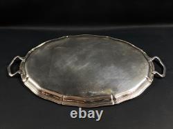 Extra Large Louis XV Silver Plated Service Tray With Handles