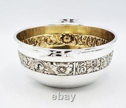 FINE ARTS & CRAFTS SILVER PLATED CHRISTENING QUAICH c1927 MANNER OF AE JONES