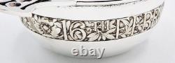 FINE ARTS & CRAFTS SILVER PLATED CHRISTENING QUAICH c1927 MANNER OF AE JONES