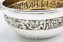 FINE ARTS & CRAFTS SILVER PLATED CHRISTENING QUAICH c1927 MANNER OF AE JONES