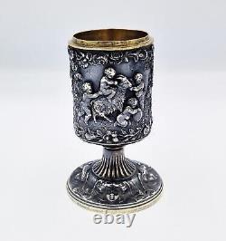 FINE ELKINGTON & CO ELECTROTYPE MATCH / VESTA HOLDER c1880