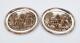 FINE ELKINGTON & CO ELECTROTYPE PICTORAL TRINKET DISHES c1875