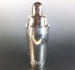 FINE ORIGINAL ART DECO'DIAL-a-DRINK' SILVER-PLATED COCKTAIL SHAKER