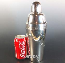 FINE ORIGINAL ART DECO'DIAL-a-DRINK' SILVER-PLATED COCKTAIL SHAKER