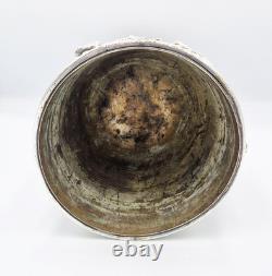FINE VICTORIAN BACCHANALIAN SILVER PLATED ELECTROTYPE GOBLET c1880 CHERUB & FAUN