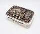 FINE VICTORIAN HUGE SILVER PLATED ELECTROTYPE TABLE SNUFF BOX c1850
