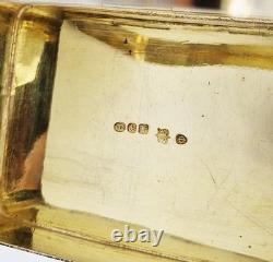 FINE VICTORIAN SILVER PLATED ELECTROTYPE TOPPED SNUFF BOX c1870