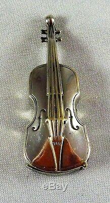 Fabulous Antique Figural Cello Vesta Match Box Match Striker Elecrtoplated