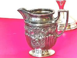 Fabulous Antique Hand Crafted Silver Plated Epns Tea Set Sheffield England