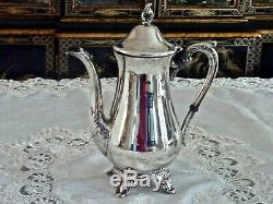 Fabulous Vintage Silver Plated Coffee & Tea Pot On Silver Plated Tray Viners