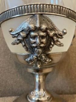 Figural Silver Plate Celery Original Frosted Cut Insert Meriden #19