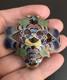Fine Art Deco Enamel Chinese Silver Plated Buckle