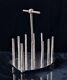 Fine Dr Christopher Dresser Design Silver Plated Toast Rack Oval Base 20th C