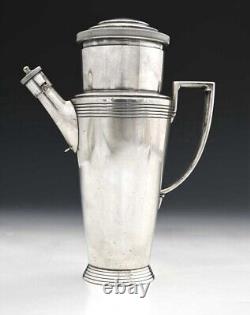 Fine KEITH MURRAY For Mappin & Webb Art Deco Silver Plated Cocktail Shaker c1930