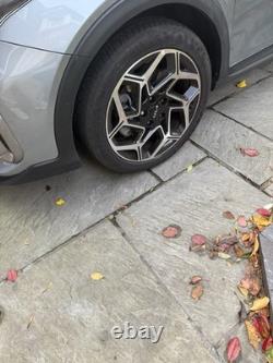 Four original Silver & Black 18 Alloys From my'73 Plate Kia Exceed