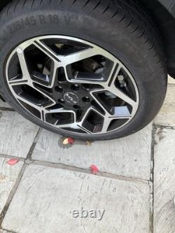 Four original Silver & Black 18 Alloys From my'73 Plate Kia Exceed