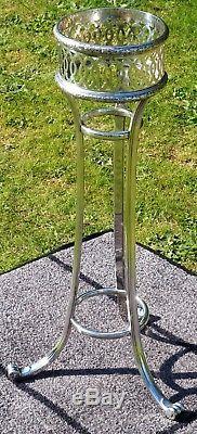 French Art Deco 1920s Champagne Bucket Stand in Hallmarked Plated Silver
