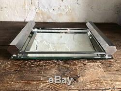 French Art Deco Chrome Serving Tray. Modernist. C1930. Fine Quality