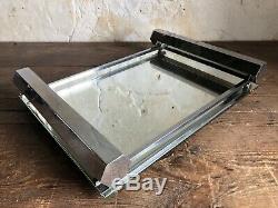 French Art Deco Chrome Serving Tray. Modernist. C1930. Fine Quality