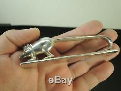 French Art Deco Silver Plated Animal knife rests 4pcs-rare c. 1920s + 1 bonus