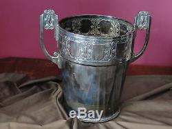 French Art Deco Wine Cooler, Silver Plated Circa 1930, Vintage Marked, Stylish