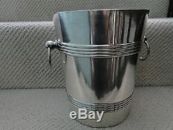 French Art Deco Wine Cooler/bucket Made Circa 1930 By Maker Welner-silver Plate