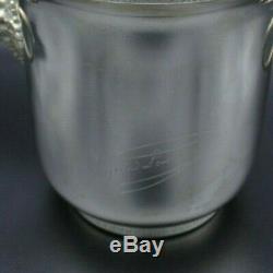 French Champagne Veuve Clicquot Signature Silver Plated Bucket / Cooler