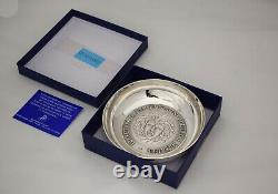 French Coupelle Silver Plated Bowl Collector Medal Military Diplomatic Gift