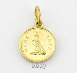 French Napoleon Family Coin Pendant Vermeil ARGENT Silver Replica