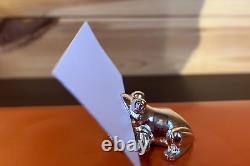 French Silver-Plated Saint Hilaire Paris 6 Frogs Marque Party Card Holder Set
