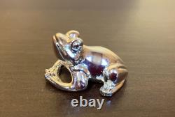 French Silver-Plated Saint Hilaire Paris 6 Frogs Marque Party Card Holder Set