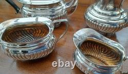 GC&W Silver Plated 4 piece classic design Tea Set+ beautifullEngraved Tray