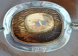 GC&W Silver Plated 4 piece classic design Tea Set+ beautifullEngraved Tray