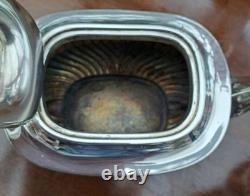GC&W Silver Plated 4 piece classic design Tea Set+ beautifullEngraved Tray