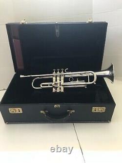 GETZEN ETERNA SEVERENSON TRUMPET SILVER PRISTINE withFabulous Case Original Owner