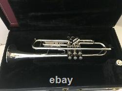 GETZEN ETERNA SEVERENSON TRUMPET SILVER PRISTINE withFabulous Case Original Owner