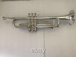 GETZEN ETERNA SEVERENSON TRUMPET SILVER PRISTINE withFabulous Case Original Owner