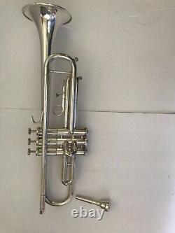 GETZEN ETERNA SEVERENSON TRUMPET SILVER PRISTINE withFabulous Case Original Owner