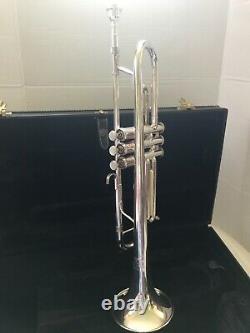 GETZEN ETERNA SEVERENSON TRUMPET SILVER PRISTINE withFabulous Case Original Owner