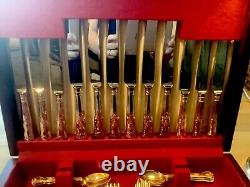 George Butler Kings Design Silver Plate Cutlery Set In Original Box
